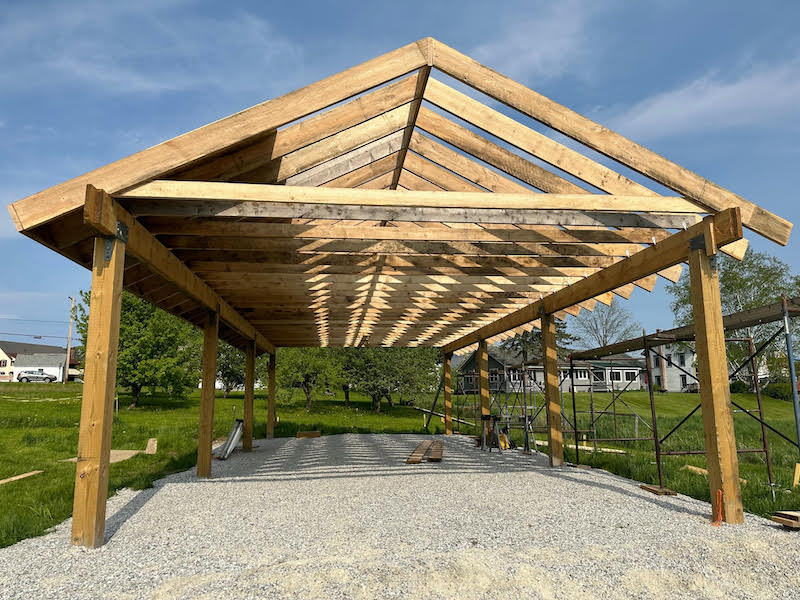 Pittsford Village Farm builds an outdoor pavilion